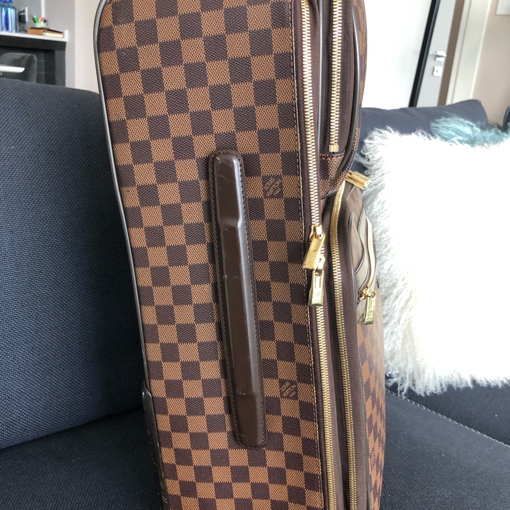 Louis Vuitton Damier Ebene Rolling Travel Bag in Brown - Picture 2 of 9